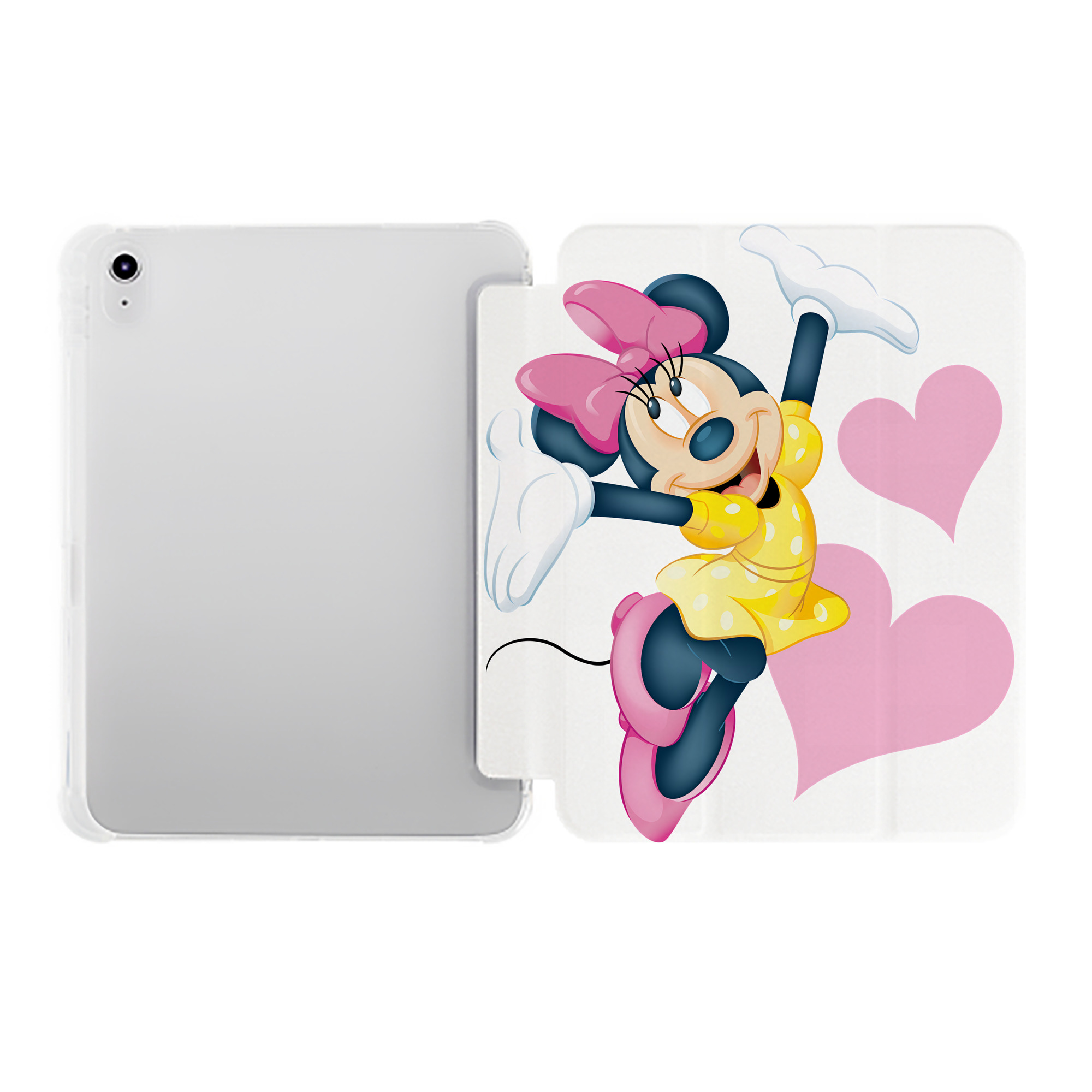 （画像用） ミッキーマウス Mickey Mouse IPad ケース ペン収納付き 三つ折りスタンド PUレザー×シリコン 対応機種9.5/10.5/10.9インチ